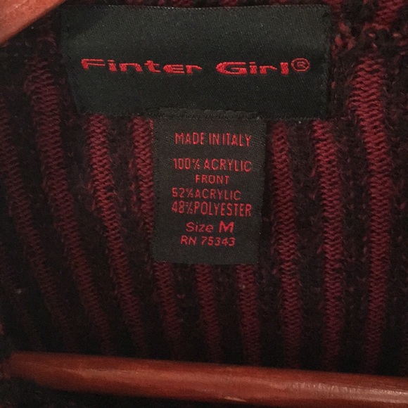 Afghan Blanket Style Zip Up Cardigan Made in Italy - Picture 2 of 4